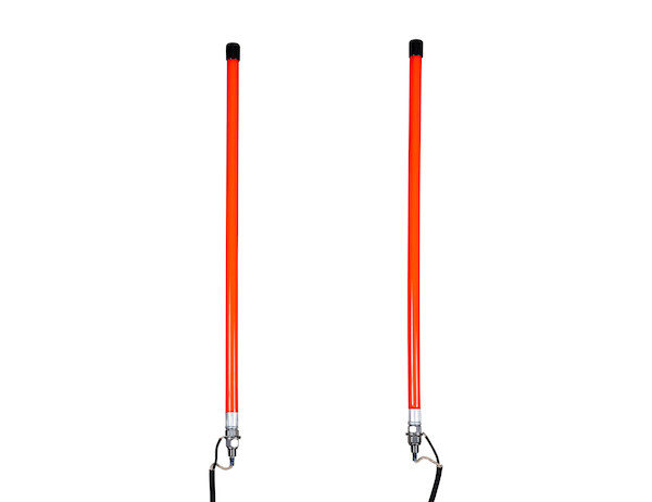 2) Orange 24 Snow Plow Blade Markers For Western Snow Plows